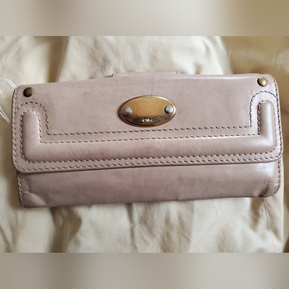 Chloe lamb leather two compartment wallet